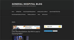 Desktop Screenshot of generalhospitalblog.com